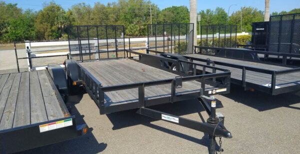 336648187_491043289766710_8399407415194752238_n-600x309-1.jpg Triple Crown 7X18 Utility Trailer | Black | Rear Gate | ATV7X18 - Image 1