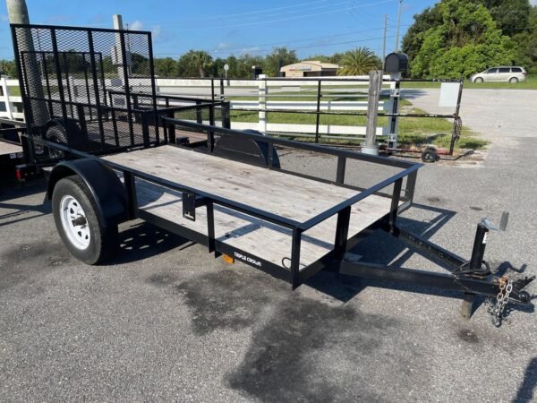 364191848_261104416679025_9173768762603812412_n-600x450-1.jpg Triple Crown 5X10 Single Axle Utility Trailer | Black | U5X10G - Image 1