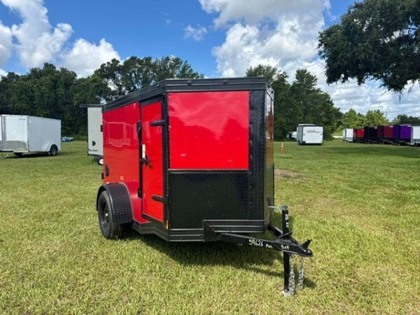 96261-600x450-1.jpg 2025 5X8SA ENCLOSED CARGO TRAILER 60” 9626 - Image 1