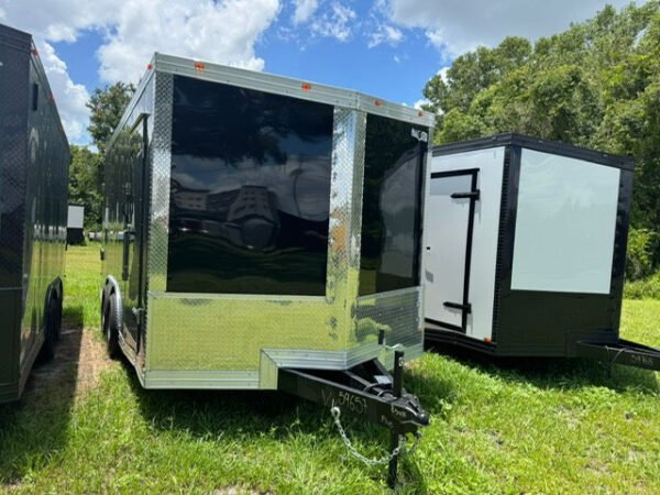 965701-600x450-1.jpg 2025 8.5X16TA ENCLOSED CATGO TRAILER RAMP DOOR 84” 9657 - Image 1
