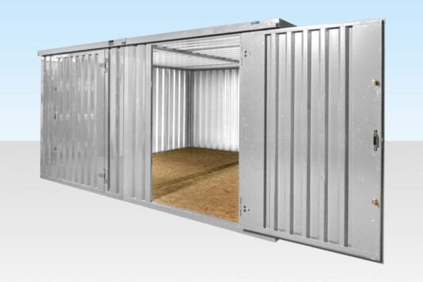 975-Linked-FlatPack-Containers-1-960x640-1-600x400-1-1.jpg 4M X 4.2M Side Linked Flat Pack Container Bundle (Galvanised) - Image 1