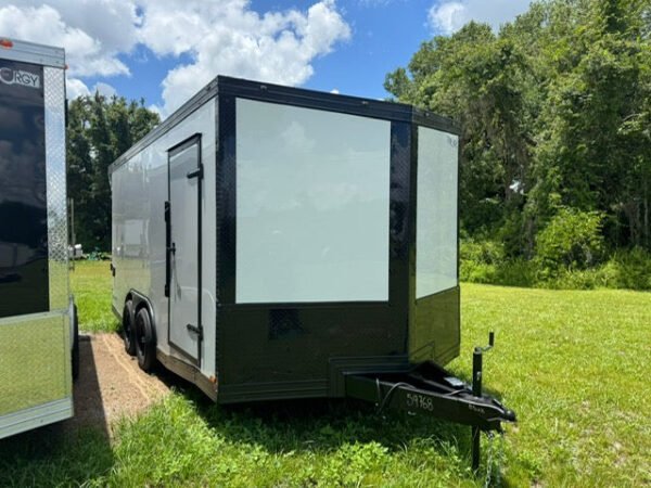 97681-600x450-1.jpg 2025 8.5X16TA ENCLOSED CARGO TRAILER RAMP DOOR 84” 9768 - Image 1