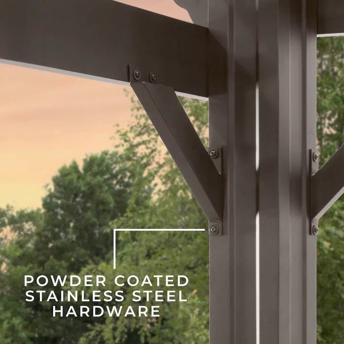Backyard Discovery 12 ft. x 10 ft. Steel Traditional Pergola - Image 8