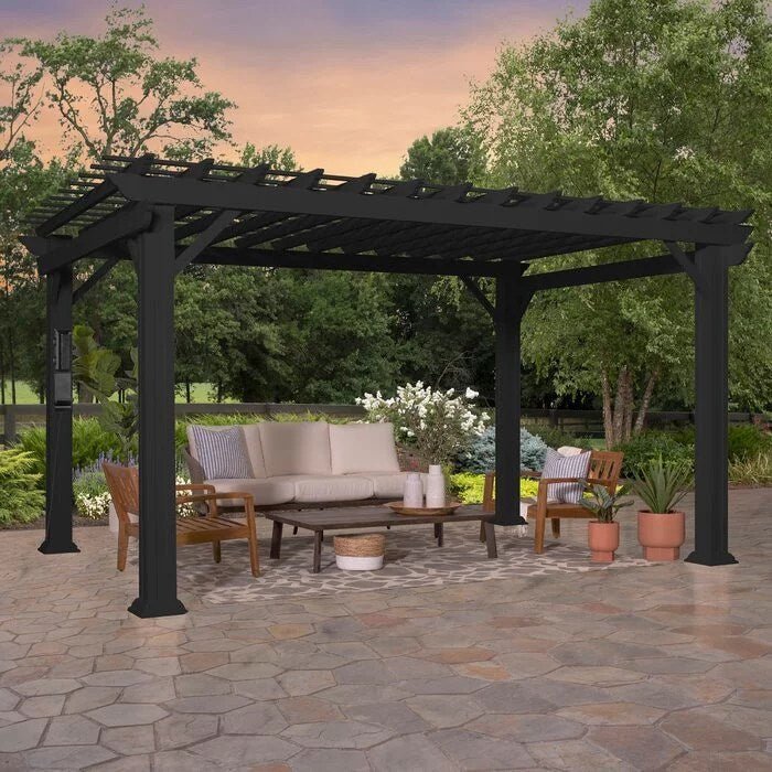 Backyard Discovery 14 ft. x 10 ft. Steel Traditional Pergola - Image 9