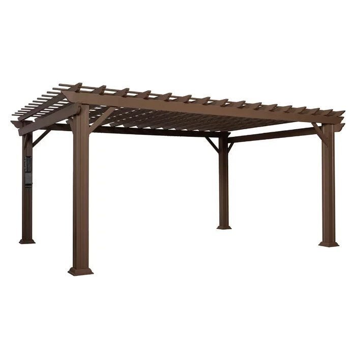 Backyard Discovery 16 ft. x 12 ft. Steel Traditional Pergola - Image 11