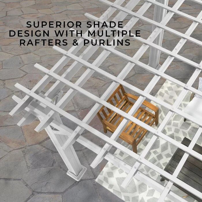 Backyard Discovery 16 ft. x 12 ft. Steel Traditional Pergola - Image 8