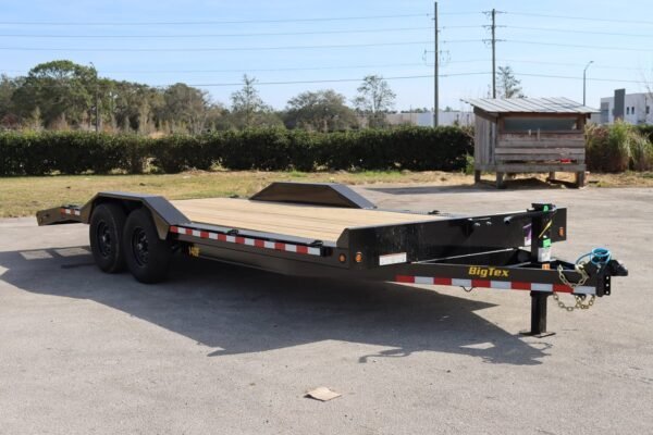 IMG_7938-600x400-1.jpg 22 Foot Big Tex Heavy Duty with Drive-Over Fender Black Equipment Trailer (14DF-19BK+3KR) - Image 1