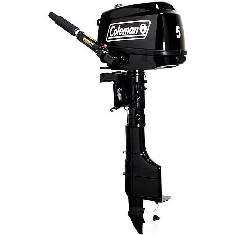 a1-333.webp Coleman Powersports 5 HP 4 Stroke Outboards Boat Motors with Easy Pull Start F5BMS - Image 1