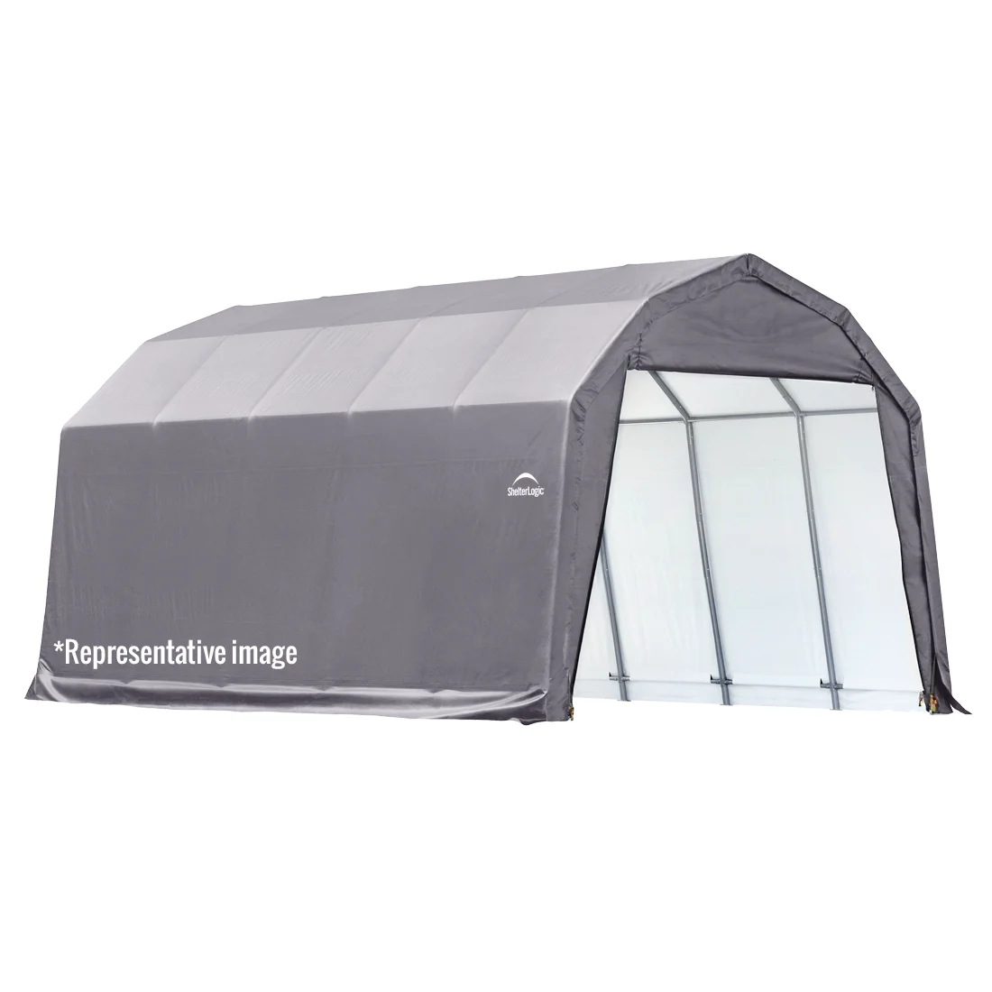n1-25.webp ShelterCoat Custom Round Wind and Snow Rated Shelter, 12 ft. x 20 ft. x 8 ft. Standard PE 9 oz. Grays - Image 1